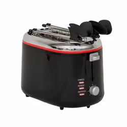 Ardes AR1T25, 2 part(s), Noir, Acier inoxydable, Plastique, Boutons, Rotatif, 850 W, 220 - 240 V