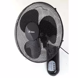Ardes AR5W40R, Ventilateur à lame domestique, Noir, Gris, 59 dB, 40 cm, 3480 m³/h, 7,5 h