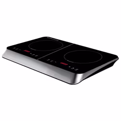 Ardes AR1F602, Noir, Argent, Comptoir, 59 cm, Plaque avec zone à induction, Verre-céramique, 2 zone(s)