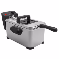 Ardes AR1D30, Friteuse, 3 L, 190 °C, Unique, Noir, Acier inoxydable, Rotatif
