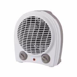 Ardes Tepo Mini, Chauffage de ventilateur électrique, Classe II, IPX0, Intérieure, Bureau, Sol, Table, Gris, Blanc