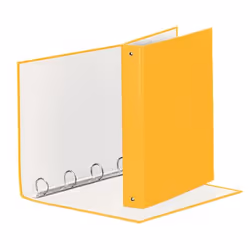 Esselte 395792100, Anneau rond, Carton, Polypropylène (PP), Jaune, 200 feuilles, 3 cm, 4 cm