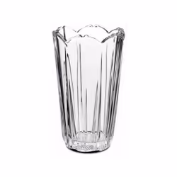 Vase en corolle de 23 cm. -Marque : Bormioli. -Dimensions : 12 x 7,5 x 23 cm. -Poids : 1251 gr. -Matière : verre.