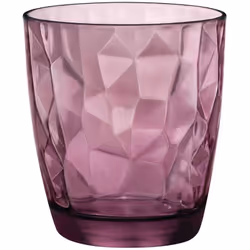 Lot de 6 verres Diamond Acqua Purple 30 cl.-Fabriqu? en verre de haute qualit?.- Passe au lave-vaisselle et au micro-ondes.-M ...
