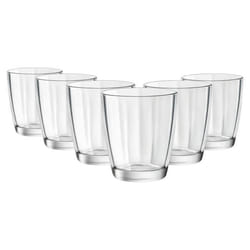 Verres à eau - Bormioli Rocco - Pulsar - Lot de 6 - 30 cl - Verre plat - Compatible lave-vaisselle