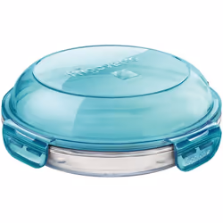 Conçue pour répondre aux besoins de la conservation, cette boîte ronde en verre trempée passe au réfrigérateur et au congélat ...