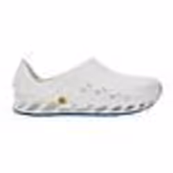 Mules blanches pour femme SCHOLL EVOFLEX - talon plat de 3 cm - à enfiler - bout rond