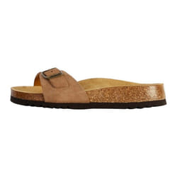 Mules en cuir Scholl Estelle - Femme - Beige - Boucle de serrage - Confort exceptionnel