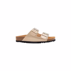 Sandale femme SCHOLL JOSEPHINE - Synthétique laminé - Beige - Boucle de serrage