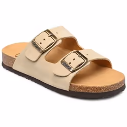 Sandale - SCHOLL - ALEX SUEDE Junior - Beige - Boucle de serrage - Daim-Nubuck