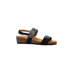 Sandales - SCHOLL - DOHA 2 STRAPS Noir - Talon compensé - Scratch - Synthétique