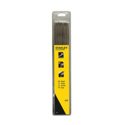 Stanley - lectrodes en acier inoxydable A5.15 Ø2.5 x 300 mm, idéales pour toutes les positions de soudage, 12 pièces