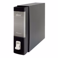 Rexel Classeur à levier Dox 1 A4, coloris noir, Noir, A4, 8 cm, 285 mm, 310 mm