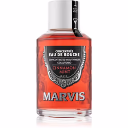 Le bain de bouche Marvis Concentrated Mouthwash Cinnamon Mint ne vous aide pas uniquement à rafraichir votre haleine, il agit ...