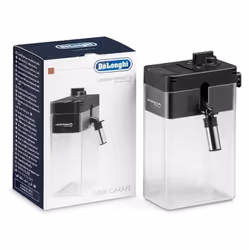 Réservoir à lait pour Cafetière. Référence de la pièce : AS00001199, Marque : DELONGHI. Couleur de la pièce : Transparent.