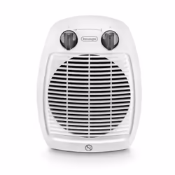 De’Longhi HVA3220, Chauffage de ventilateur électrique, IP21, Intérieure, Bureau, Sol, Table, Gris, Blanc, Rotatif