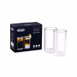 De’Longhi DLSC325, Transparent, Verre borosilicate, Rond, 2 pièce(s), 300 ml