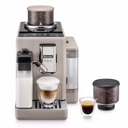 De’Longhi Rivelia EXAM440.55.BG, Machine à expresso, 1,4 L, Café en grains, Café moulu, Broyeur intégré, 1450 W, Beige