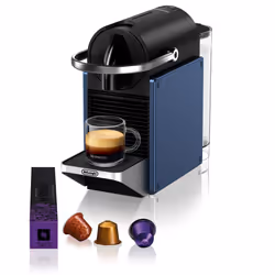 De’Longhi Pixie EN127.BL, Cafetière à dosette, 1 L, Capsule de café, 1260 W, Noir, Bleu, Argent