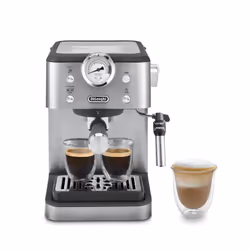 De’Longhi Linea Classic, Machine à expresso, 1,7 L, Café moulu, 1350 W, Noir, Acier inoxydable