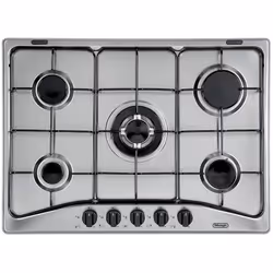 De’Longhi YAF 57 ASV, Acier inoxydable, Intégré, Gaz, Acier inoxydable, 5 zone(s), 5 zone(s)