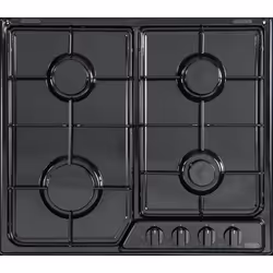 De’Longhi YNF 46 ASV, Noir, Intégré, Gaz, Émaillé, 4 zone(s), 4 zone(s)