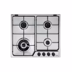De’Longhi YAF 46 ASDV, Acier inoxydable, Intégré, 58 cm, Gaz, Acier inoxydable, 4 zone(s)