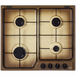 De’Longhi YTF 46 ASV, Noir, Marron, Sable, Intégré, Gaz, Émaillé, 4 zone(s), 4 zone(s)