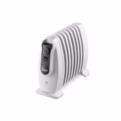 De’Longhi TRNS0808M, Chauffage électrique à bain d’huile, Huile, Intérieure, Sol, Blanc, Rotatif