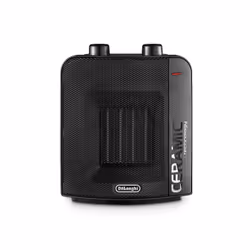 De’Longhi DCH6031.B, Chauffage de ventilateur électrique, Vitrocéramique, Intérieure, Sol, Noir, Rotatif