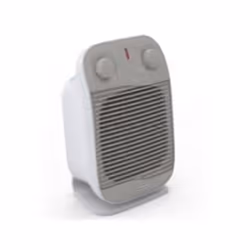 De’Longhi HFS50C22, Chauffage de ventilateur électrique, IP21, Intérieure, Sol, Blanc, Rotatif