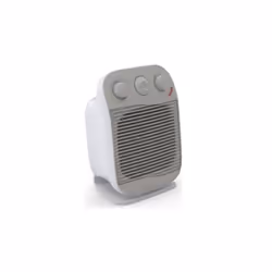 De’Longhi HFS50D22, Chauffage de ventilateur électrique, 24 h, IP21, Intérieure, Sol, Blanc
