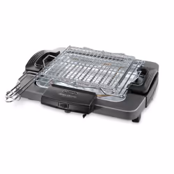 De’Longhi BQ 60.X, 1900 W, Grill, Electrique, Dessus de table, Grille, Noir, Gris