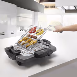 De'Longhi BQ 60.X barbecue et grill Dessus de table Electrique Noir, Gris 1900 W - Vue supplémentaire 4