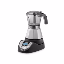 De’Longhi EMKP 42.B, Cafetière moka électrique, Café moulu, 450 W, Noir, Argent