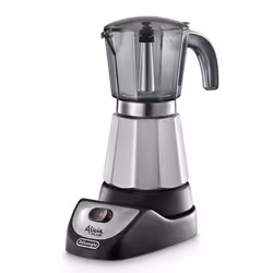 De’Longhi EMKM 6 "Alicia", Cafetière moka électrique, Café moulu, 450 W, Noir, Argent