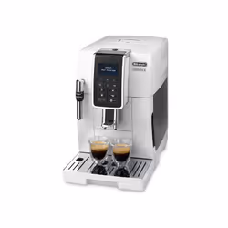 De’Longhi Dinamica Ecam 350.35.W, Machine à expresso, 1,8 L, Café en grains, Café moulu, Broyeur intégré, 1450 W, Blanc