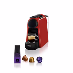 De’Longhi Essenza Mini EN 85.R, Cafetière à dosette, 0,6 L, Capsule de café, 1370 W, Noir, Rouge