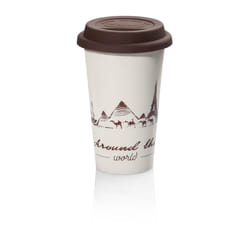 De’Longhi DLSC057 thermos 350 ml Marron, Blanc Vitrocéramique