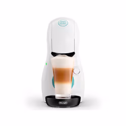 De’Longhi Piccolo EDG210.W, Cafetière à dosette, 0,8 L, Capsule de café, 1400 W, Noir, Blanc