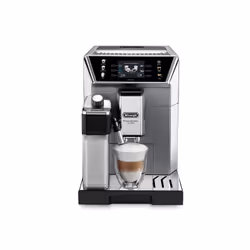 De’Longhi PrimaDonna ECAM 550.85.MS, Machine à café 2-en-1, Café en grains, Broyeur intégré, 1450 W, Métallique