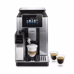 De’Longhi PrimaDonna Soul, Machine à expresso, 2,2 L, Café en grains, Broyeur intégré, Noir, Acier inoxydable