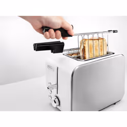 De'Longhi CTX 2203.W grille-pain 2 part(s) 550 W Argent, Blanc - Vue supplémentaire 5