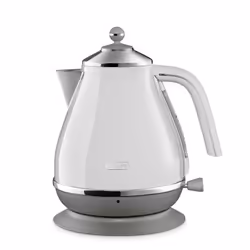 De’Longhi Icona Capitals, 1,7 L, 2000 W, Blanc, Acier inoxydable, Indicateur de niveau d'eau, Sans fil