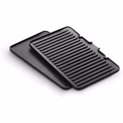 Lot de 2 plaques pour Grill DELONGHI 5517910001. Contenu: 2 plaques, Dimensions : 370 x 230 x 50 mm.