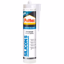 Pattex Silicone Universelle Blanche 280ml. Mastic De Silicone Acétique. Idéal Pour Sanitaires, Plateaux De Douche, Baignoires ...