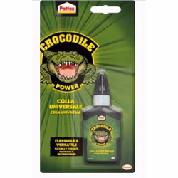 Pattex Crocodile Power alleslijm tube van 50 g op blister, Liquide, Adhésif par contact, Tube, 50 g