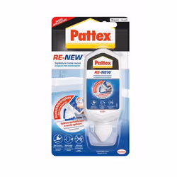 Pattex 8004630926961, 80 ml, Produit d'étanchéité au silicone, Adapté à une utilisation à l'intérieur, Blanc, 1 pièce(s)