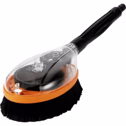 Brosse rotative. Brosse de lavage douce avec mécanisme pivotant fonctionnant à l'eau Ce texte a été traduit par une machine.