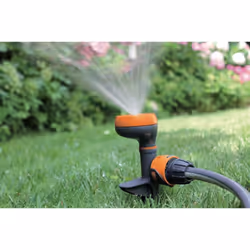 Arrosseur circulaire 4 zones MINI DRIVER sur piquet - Orange